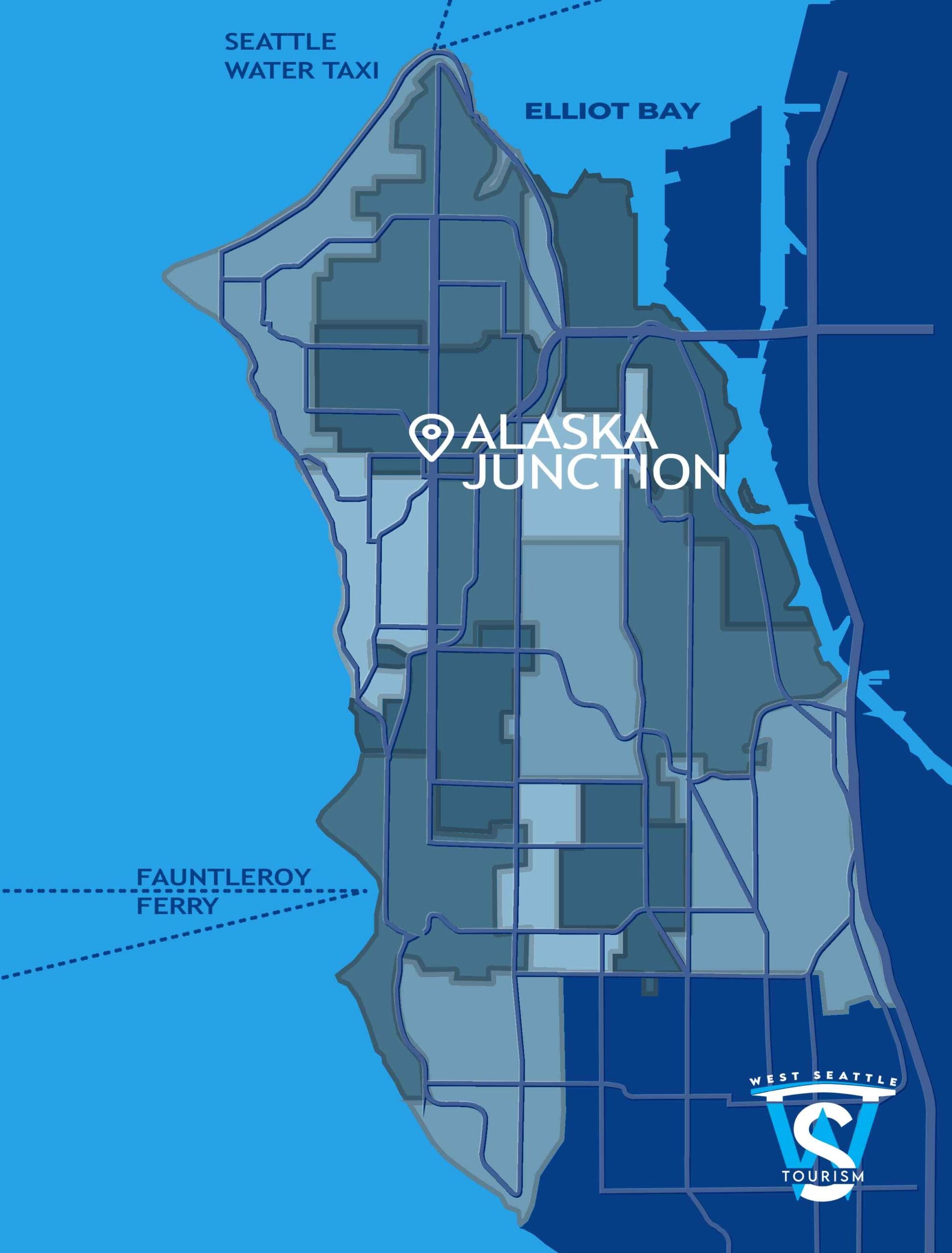 Alaska Junction neighborhood map