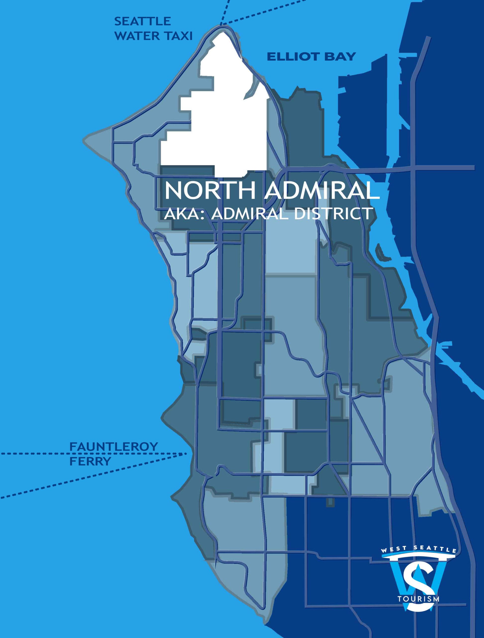 North Admiral District neighborhood map